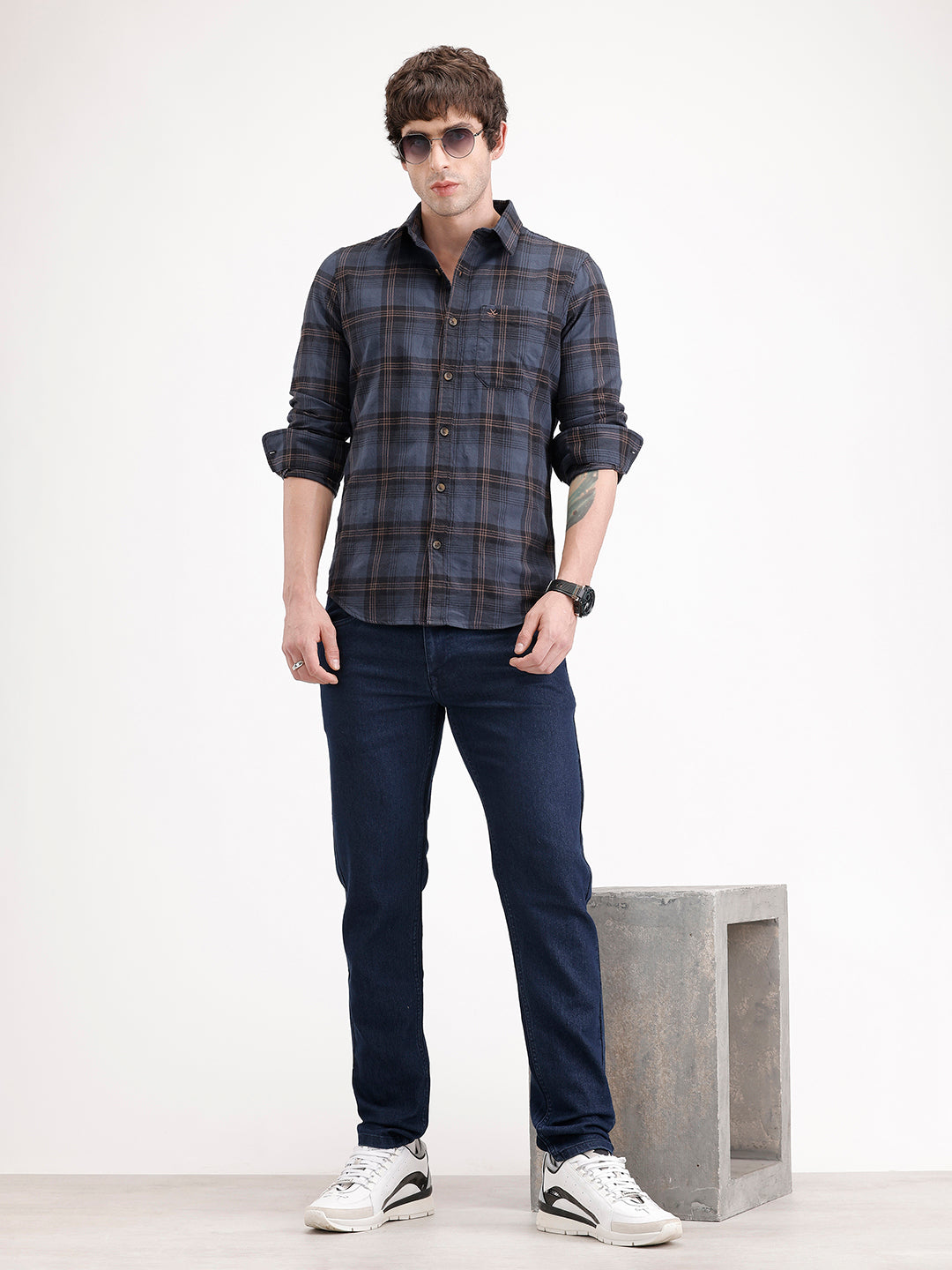 Skinny Fit Denim Jeans | Dark Blue
