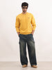Comfort Fit Placement Printed Sweatshirt | Yellow