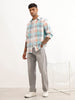 Regular Fit Checkered Shirt | Orange