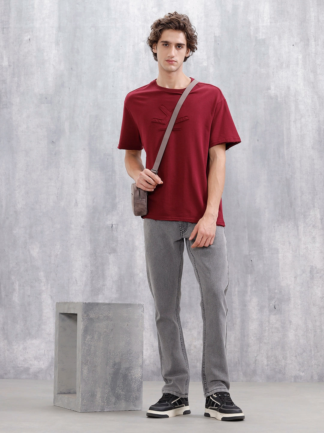 Men's Casual Straight Fit Jeans |  Grey