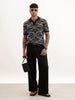 Classic Comfort Fit Jacquard Shirt | Black