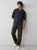 Slim Fit Double Pocket Shirt | Blue