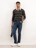 Slim Fit Faded Denim Jeans | Dark Blue