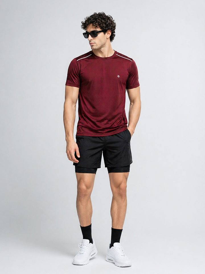 Performance Tee | Active |  Maroon