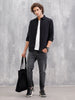 Skinny Crop Mild Wash Jeans I Grey