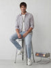 Classic Regular Fit Checkered Shirt | Grey