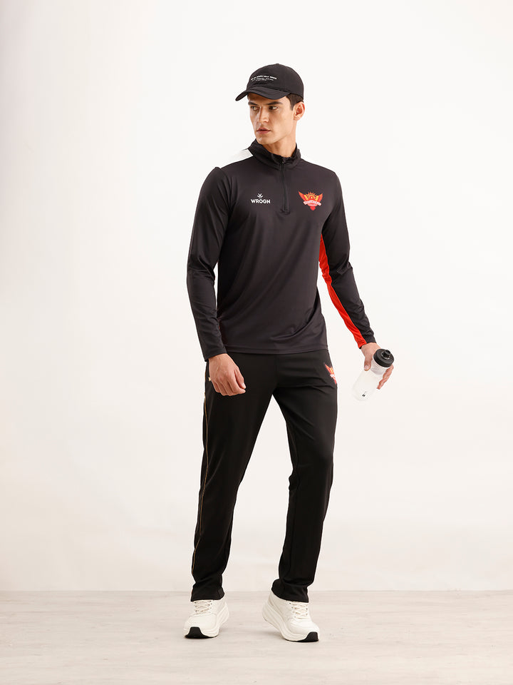 Wrogn x SRH Performance Quarter Zip T-Shirt | Black