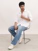 Solid Regular Fit Full Sleeve Shirt | White