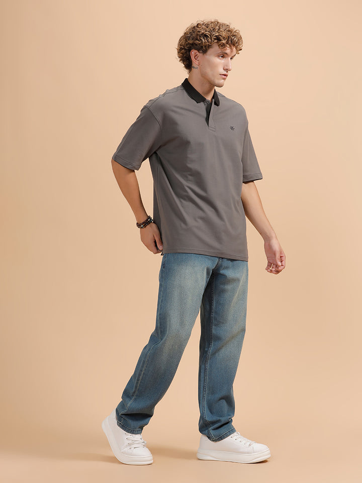 Heavy Fade Anti Fit Jeans | Light Blue