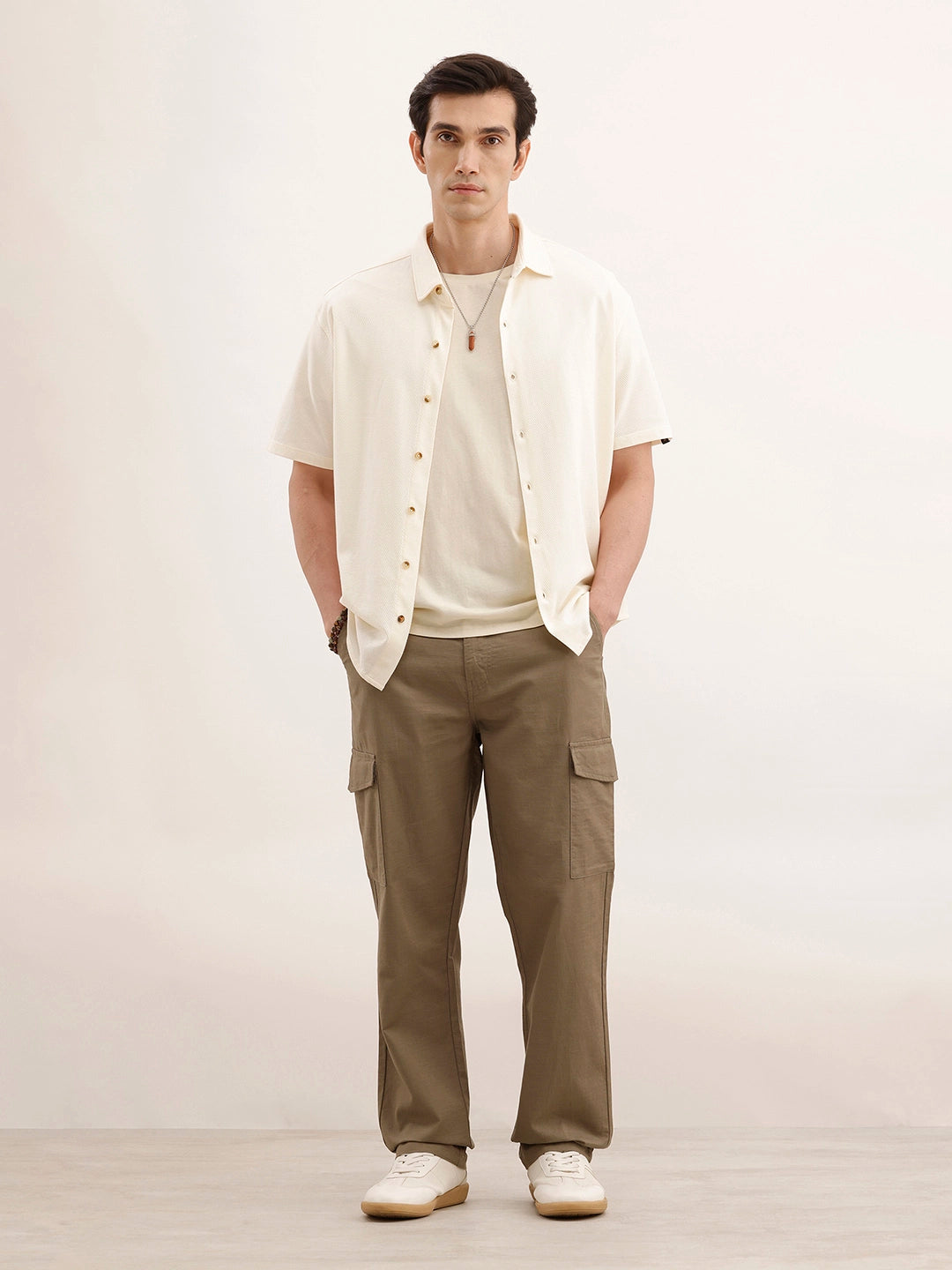 Anti Fit Solid Cargo Trouser | Grey