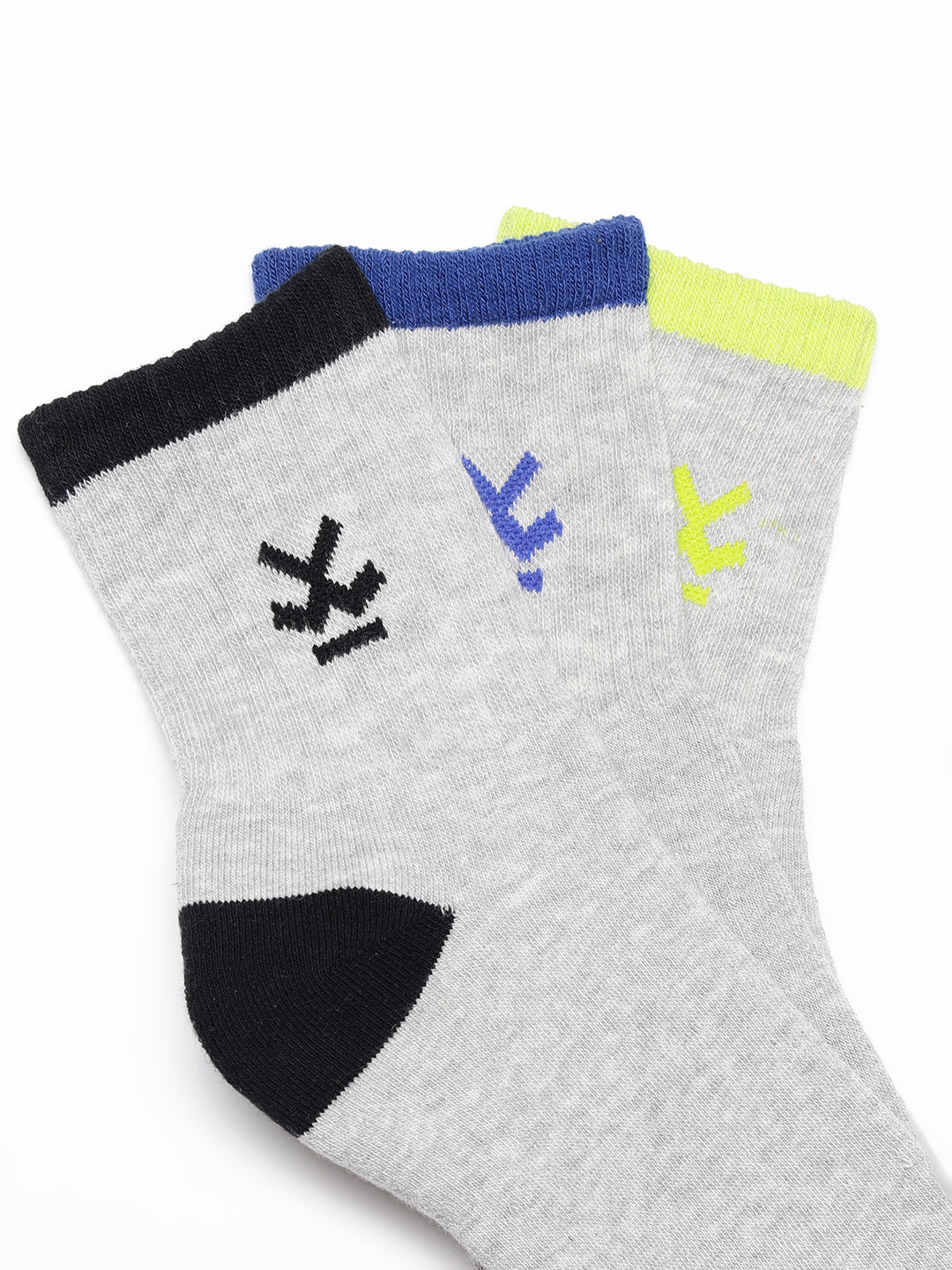 Pack of 3 Low Cut Colour Blocked Socks