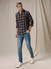 Bold Checked Slim Fit Shirt