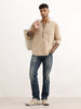 Solid Regular Fit Full Sleeve Shirt | Khaki