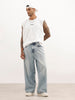 Solid Cut Off Sleeves T-Shirt | White