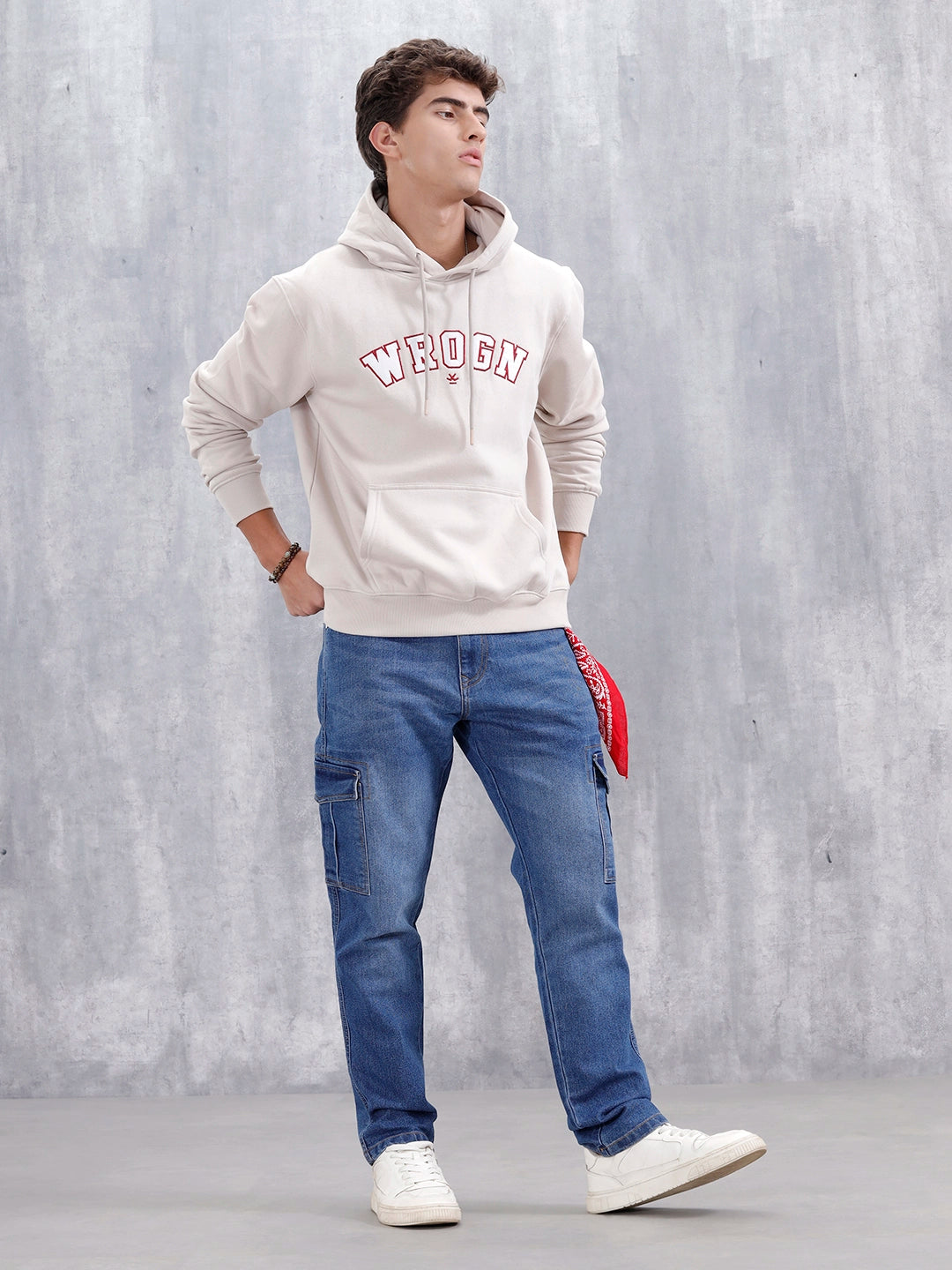 Men's Casual Relaxed Fit Cargo Jeans | Super Stone