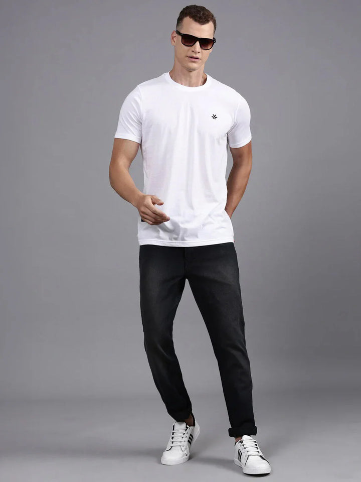 Elite White Crew Neck T-Shirt