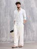 Herrinbone Stripe Light Weight Shirt | Blue