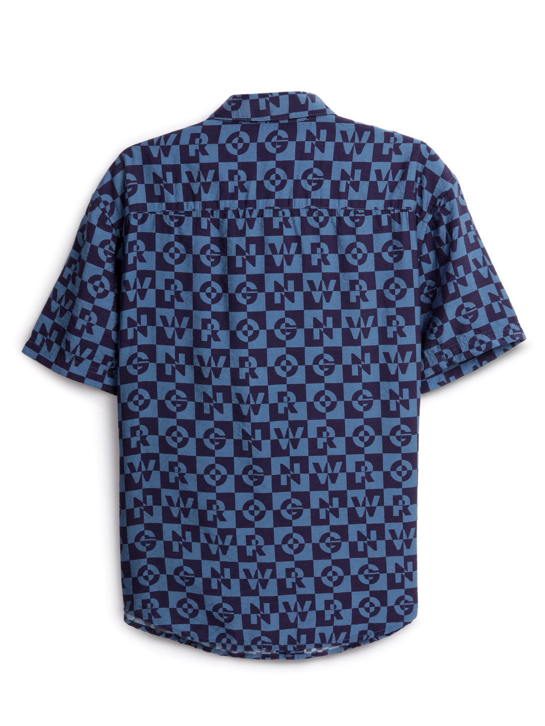 Navy Abstract AOP Shirt