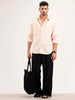 Oversized Fit Double Pocket Shirt | Peach
