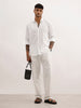 Solid Slim Fit 100% Cotton Shirt | White
