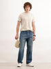 Faded Loose Fit Denim Jeans  | Light Blue
