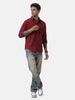 Fresh Maroon Solid Casual Shirt