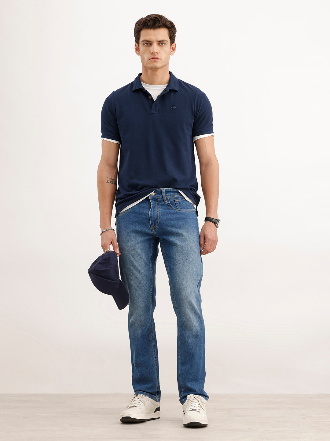 Faded Slim Fit Denim Jeans  | Light Blue