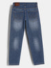 Faded Skinny Crop Denim Jeans | Light Blue