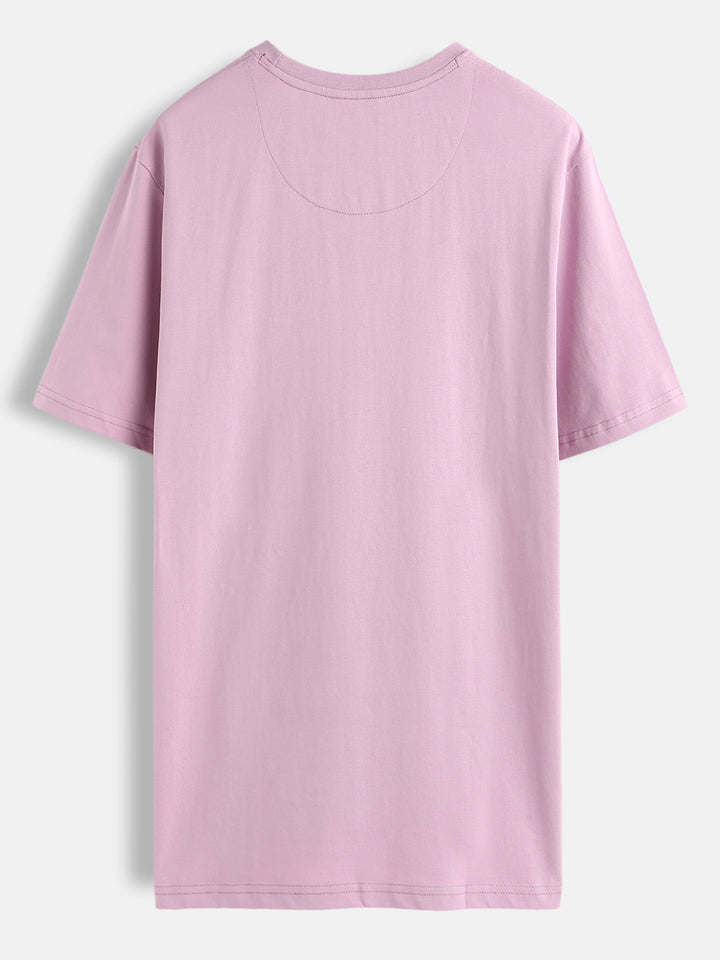 Printed Regular Fit T-Shirt | Pink
