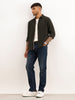 Slim Fit Textured Full Sleeve Shirt | Olive