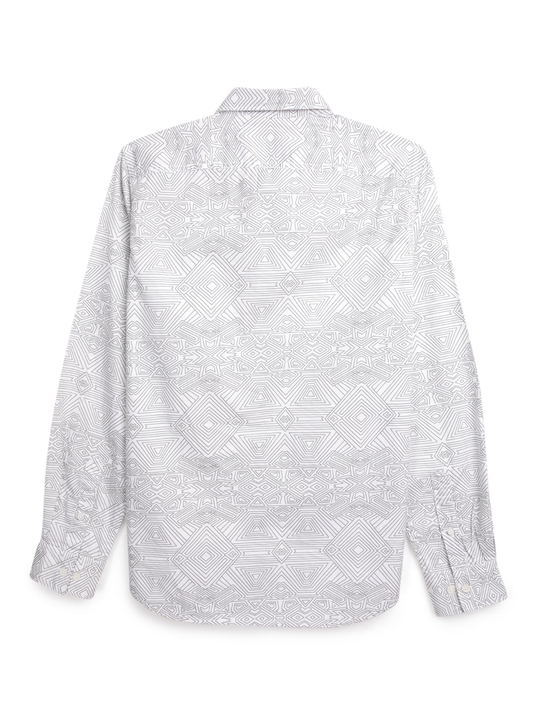 Multi Patterns White AOP Shirt