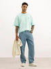 Oversized Back Printed T-Shirt | Light Green