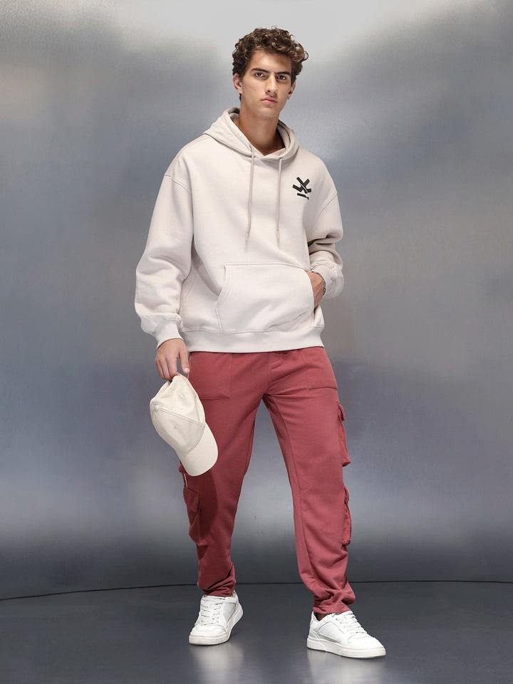 Men's relaxed fit knit jogger with utility pocket  | Maroon