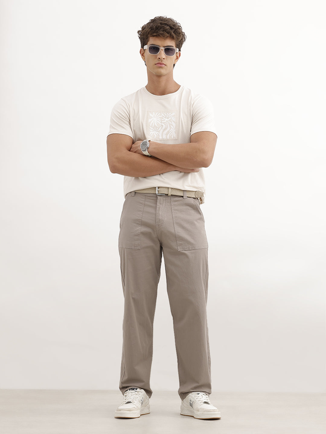 Solid Loose Fit Trouser | Grey