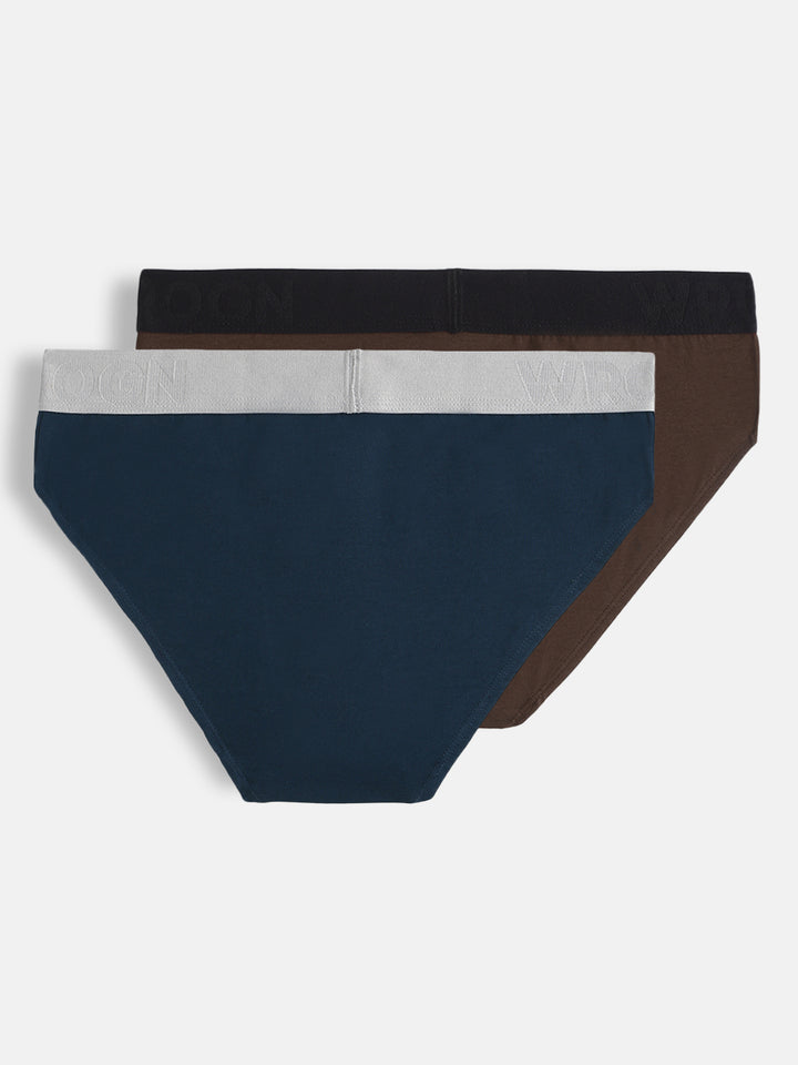 Soft Cotton Solid Pack of 2 Briefs