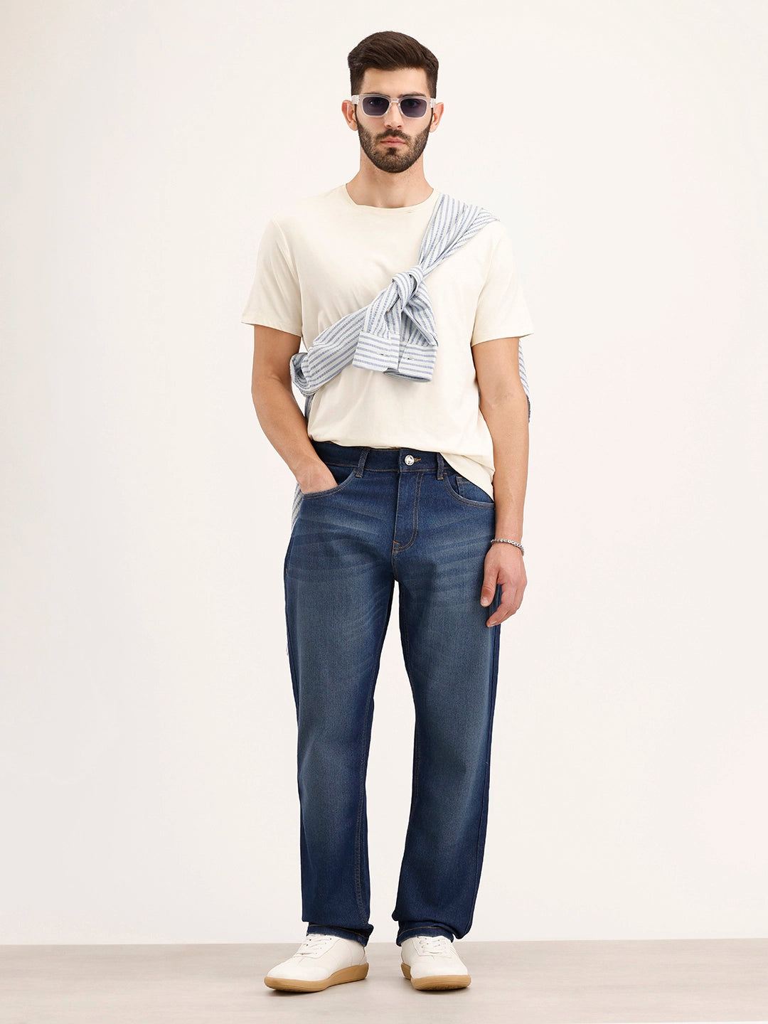 Relaxed Fit Denim Jeans | Blue