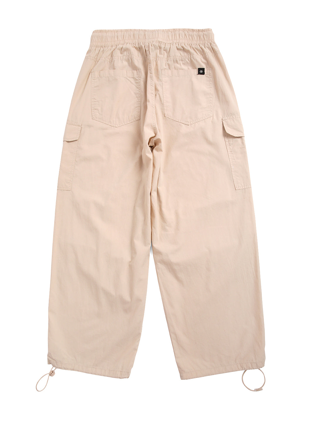 Beige Parachute Pants