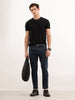 Solid Skinny Crop Denim Jeans  | Dark Blue