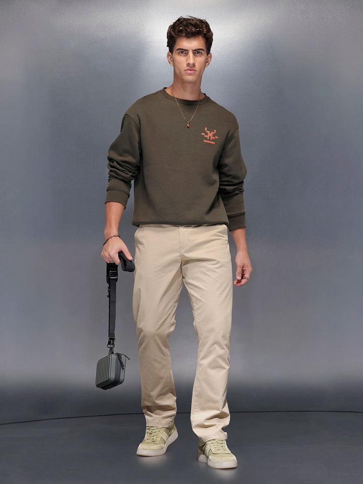 Men’srelax fit trousers | Khaki