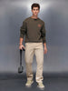 Men’srelax fit trousers | Khaki