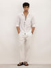 Solid Slim Fit Full Sleeve Shirt | White