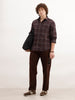 Comfort Fit Checkered Shirt | Brown