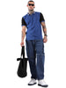 Basic Blue Tipping Polo T-shirt