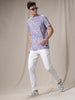 Artsy Purple AOP Printed T-Shirt