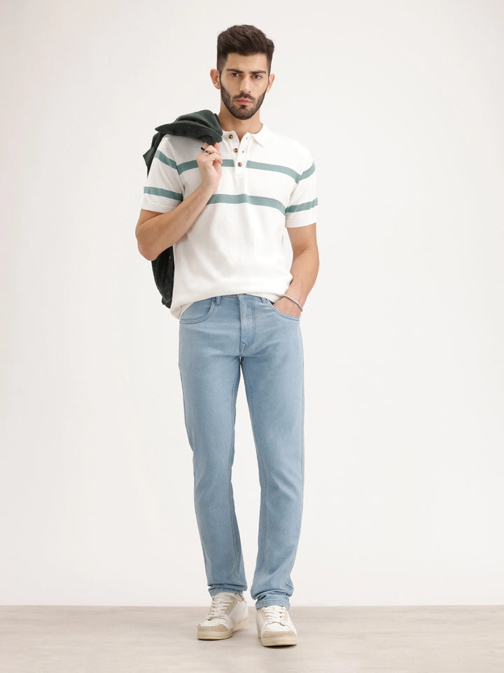 Slim Fit Denim Jeans | Light Blue