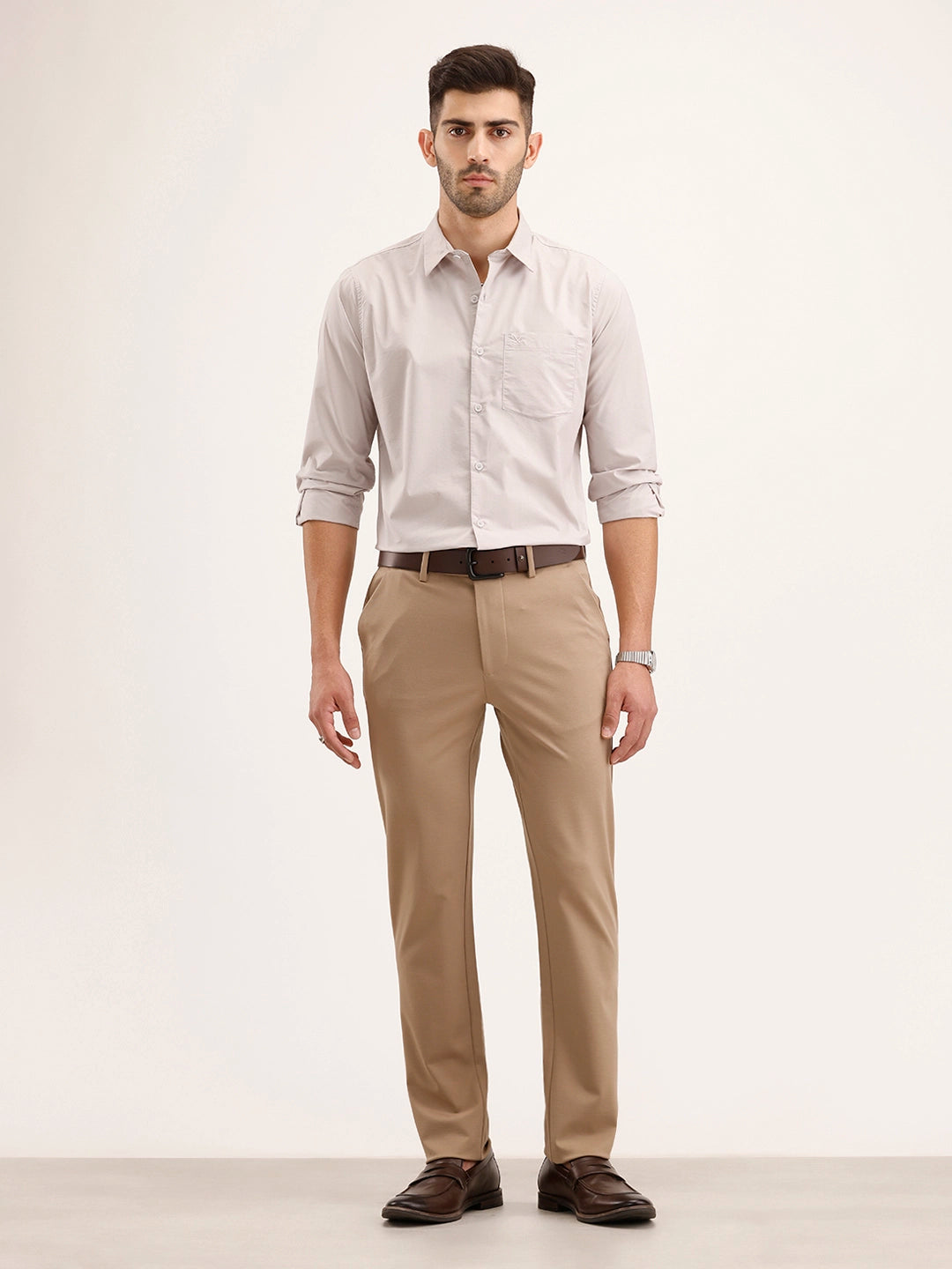 Solid Regular Fit Shirt | Grey