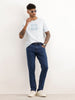 Solid Slim Fit Denim Jeans | Dark Blue
