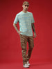 Casual Strings Striped Mint T-Shirt