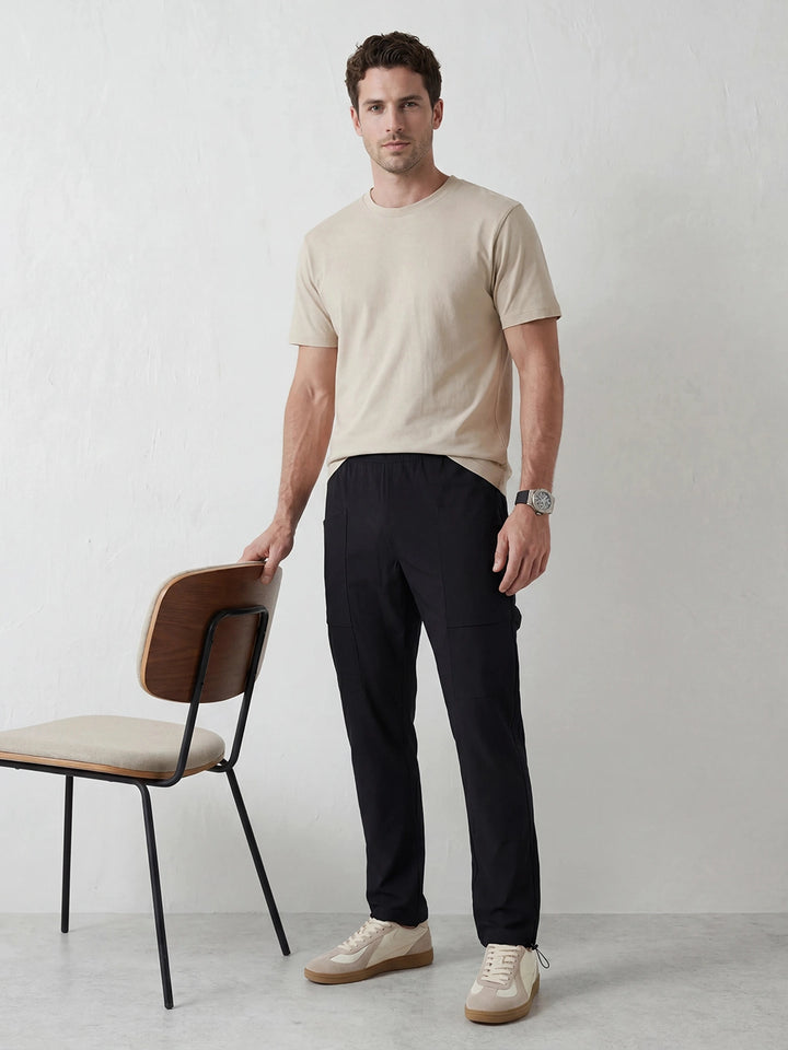 Relaxed Fit Track Pants | Black
