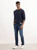 Washed Slim Fit Denim Jeans | Dark Blue